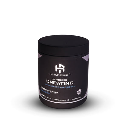 Healthrush Creatine Monohydrate Powder - Dietary Supplement for Strength and Muscle Building