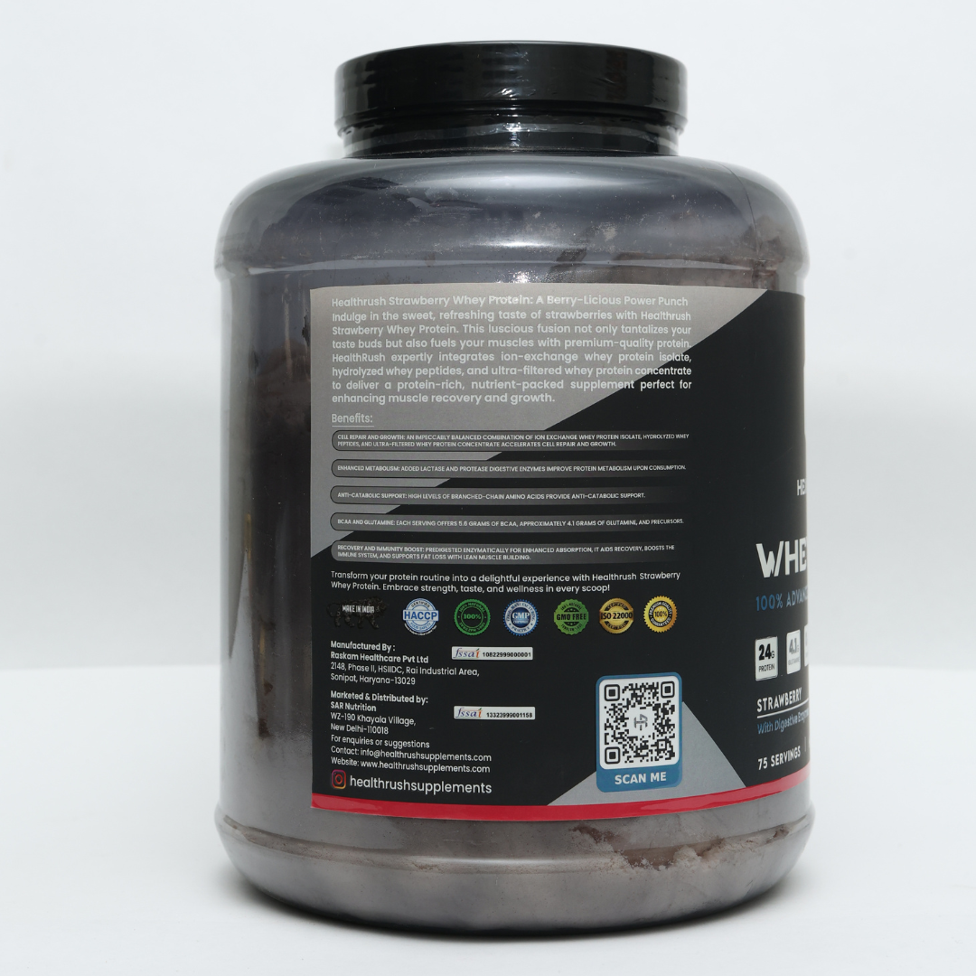 HealthRush Advance Whey Protein Strawberry